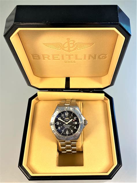 breitling superocean chronometer a17345 stahl stahl